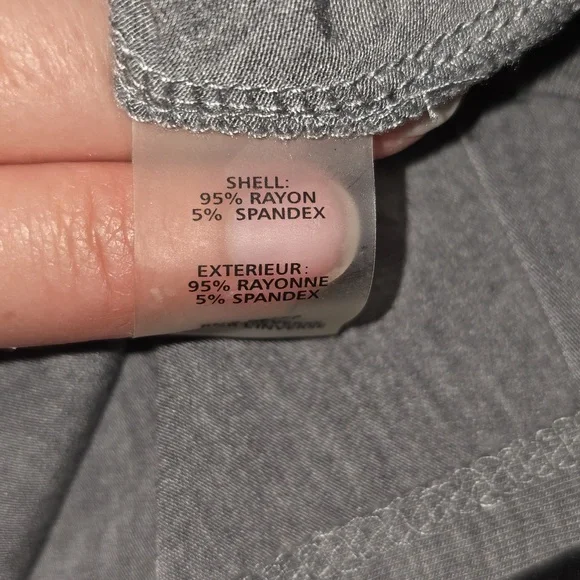 Ivanka Trump Gray Short Sleeve Tee Side Split Top Womens Size XL - Picture 11 of 12